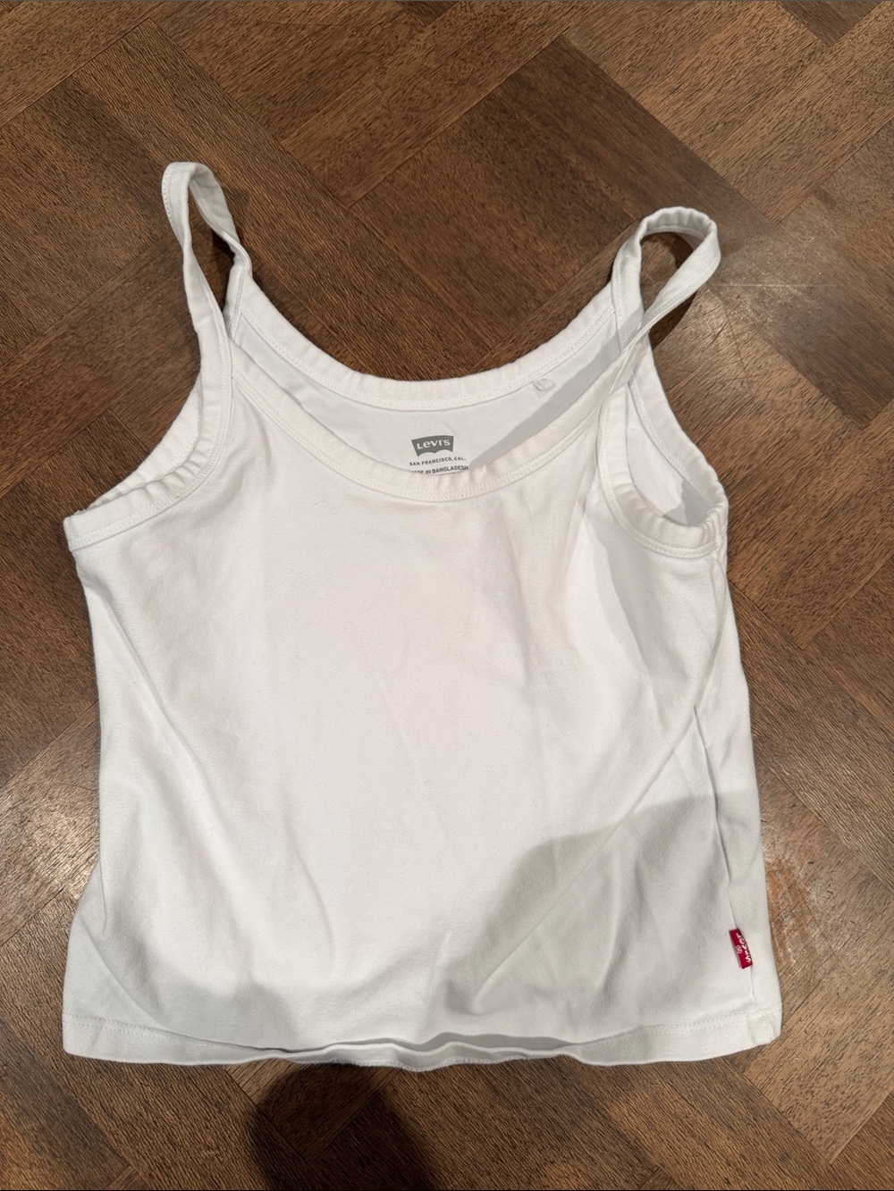 Levi's Women's White Scoop Neck Camisole